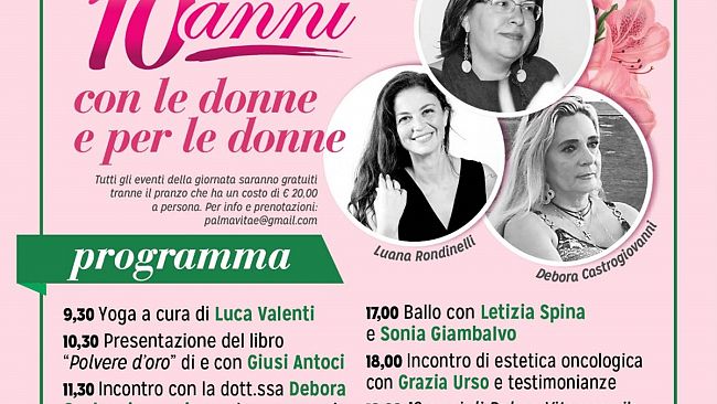 ​10 anni di Palma Vitae sabato 11 maggio a Marinella di Selinunte