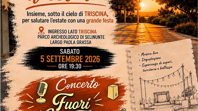 Tramonti d'estate , Insieme, sotto il cielo di Triscina, per salutare l’estate con una grande festa