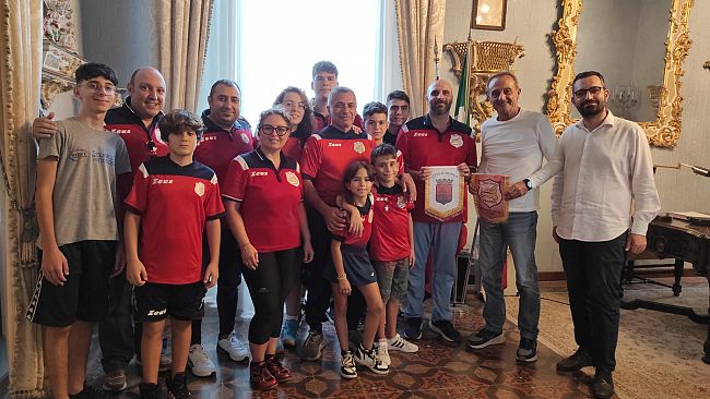 Asd Tennis Tavolo Trapani ricevuta a Palazzo D'Alì