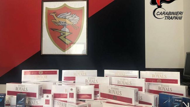 Marsala: sequestrate 71 stecche di sigarette di contrabbando. Marsalese denunciato dai carabinieri