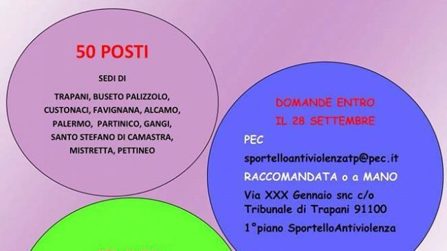 Servizio Civile Nazionale a Favignana. Le domande entro il 28 settembre