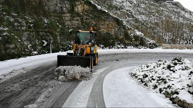 Emergenza neve: strade di accesso ad Erice ancora chiuse