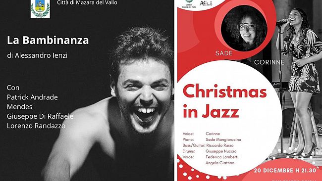 Mazara, teatro e musica tra gli eventi natalizi di domani