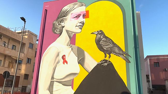Pantelleria, inaugurato il murale “Non voltarti” di Andrea Buglisi 
