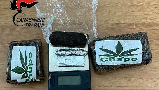 Trapani. Arrestato un 30enne per detenzione di droga