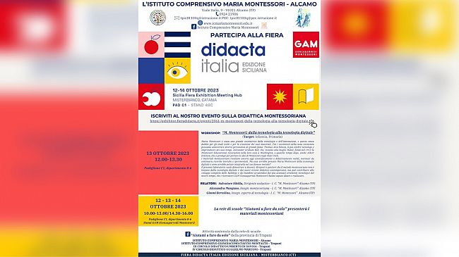 L’I.C. M. Montessori di Alcamo e la Rete “Aiutami a fare da solo” al Fiera Didacta Sicilia