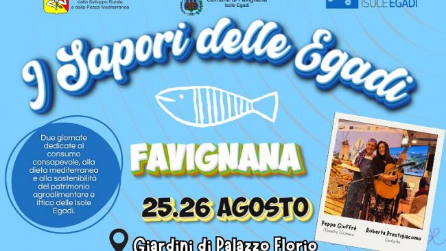 Favignana, due serate per raccontare “I Sapori delle Egadi” tra mare, terra e tradizione