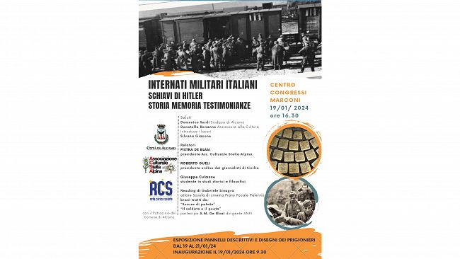 Ad Alcamo la mostra: “Internati militari italiani schiavi di Hitler storia, memoria, testimonianze”