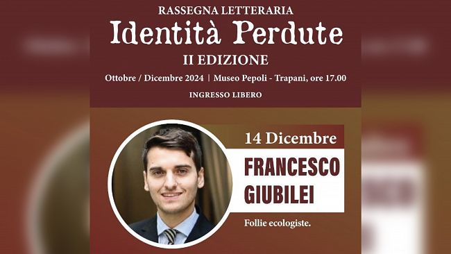 Trapani. “Identità perdute”: sabato l'incontro conclusivo con Francesco Giubilei