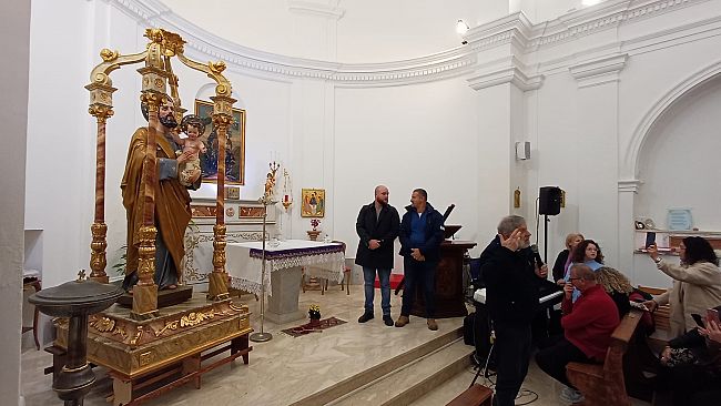 ​A Marettimo torna all’antico splendore la statua del patrono San Giuseppe