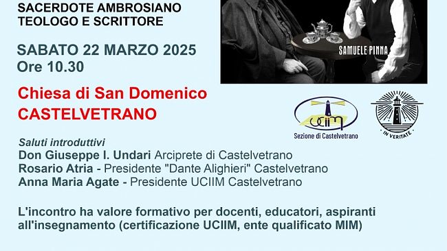 Il teologo Samuele Pinna a Castelvetrano per un incontro sulla solidarietà