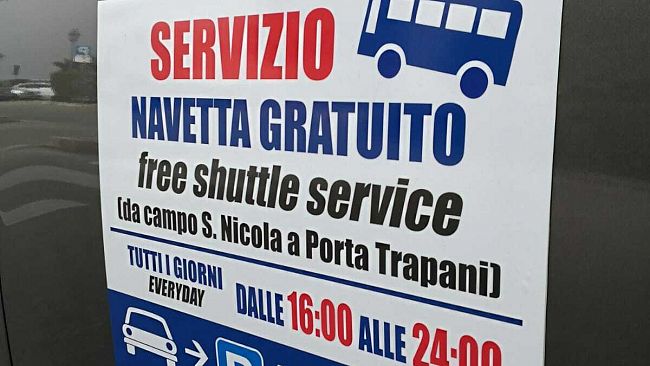 Erice, area parcheggio al campo San Nicola e bus navetta gratuiti per raggiungere il centro storico della vetta