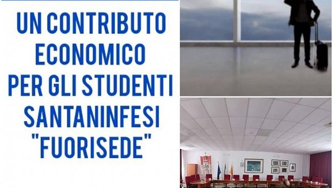 Caro voli, un contributo economico per studenti santaninfesi fuori sede 