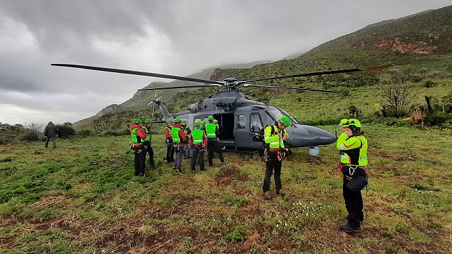 ​Esercitazione in zona impervia per gli equipaggi dell’82° Centro C.S.A.R