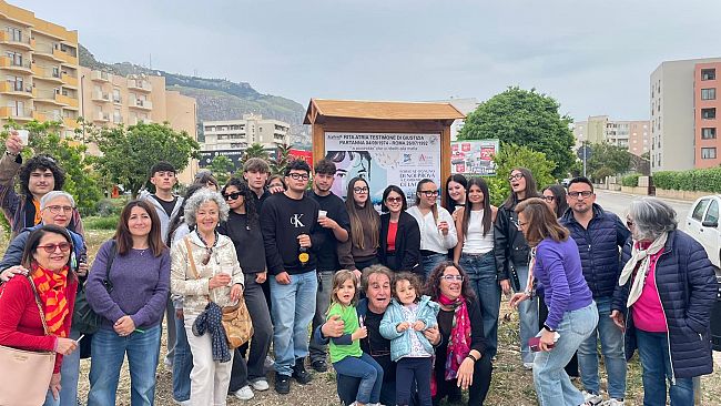 Trapani, inaugurato pannello dedicato a Rita Atria