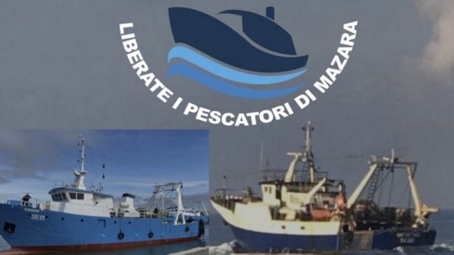 Mazara, domattina le sirene dei motopesca e diporto suoneranno per i pescatori sequestrati a Bengasi