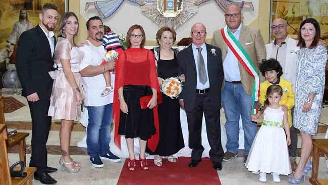 Mazara, nozze d’oro per i coniugi La Rosa