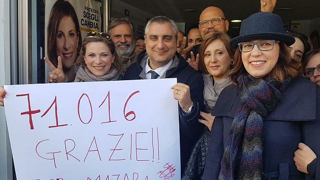 VIDEO – Mazara, M5S, grande entusiasmo per la neodeputata Vita Martinciglio