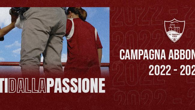 Trapani calcio, al via la campagna abbonamenti 