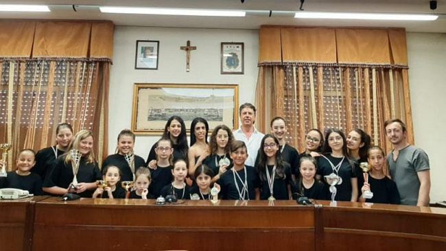Campobello: il sindaco Castiglione incontra i giovanissimi ballerini della School Of Dance che hanno conquistato il tricolore
