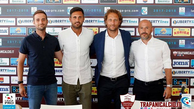 Trapani calcio, presentati ufficialmente il Ds Raffaele Rubino e il mister Vincenzo Italiano