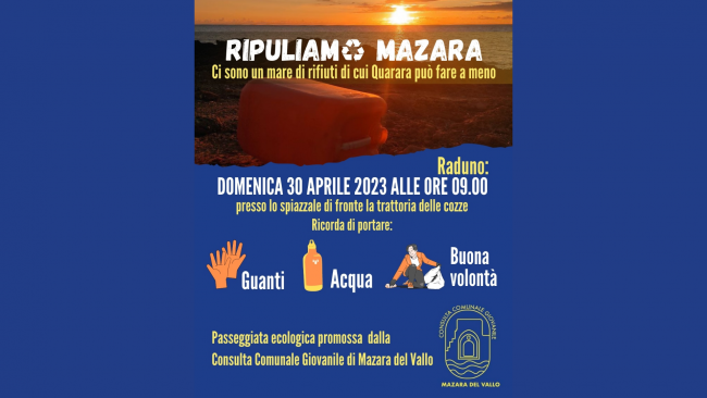 RipuliAMO Mazara: passeggiata ecologica promossa dalla Consulta Giovanile 