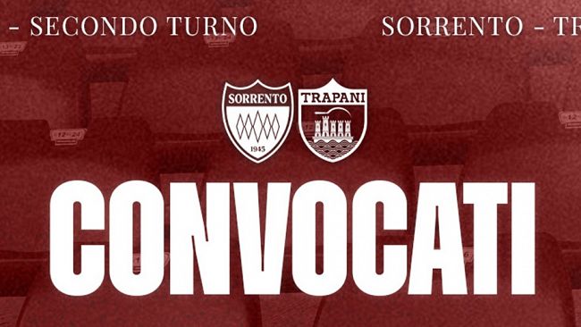 Coppa Italia Serie C,  Sorrento-Trapani: i convocati 