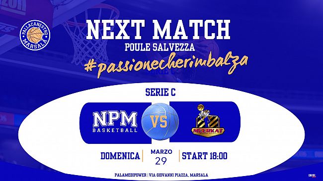 Nuova Pallacanestro Marsala: domenica al PalaMedipower sfida decisiva contro lo Scicli