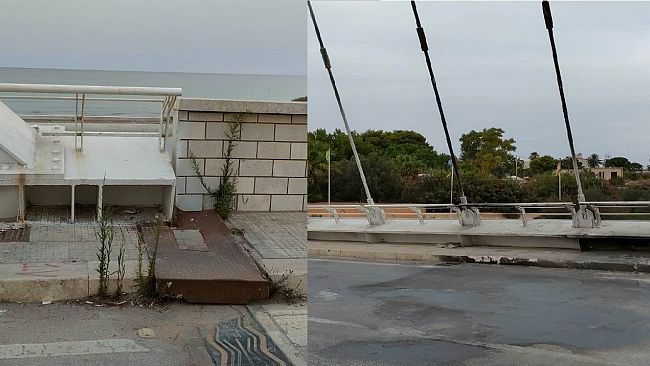 Mazara, le indecorose condizioni del ponte Arena
