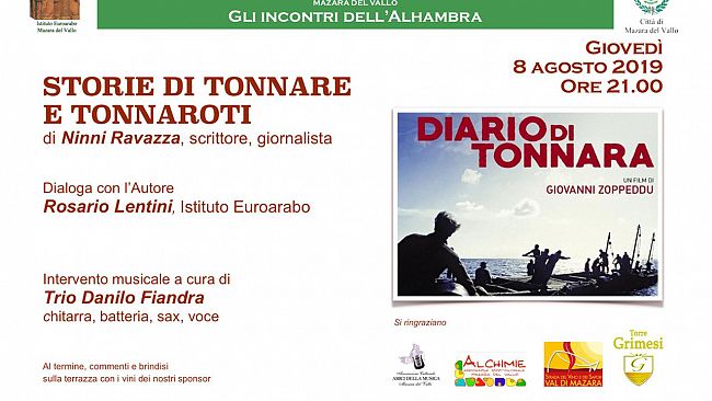 Mazara, Ninni Ravazza racconta storie di tonnare e tonnaroti. Giovedì 8 agosto allo spazio Alhambra