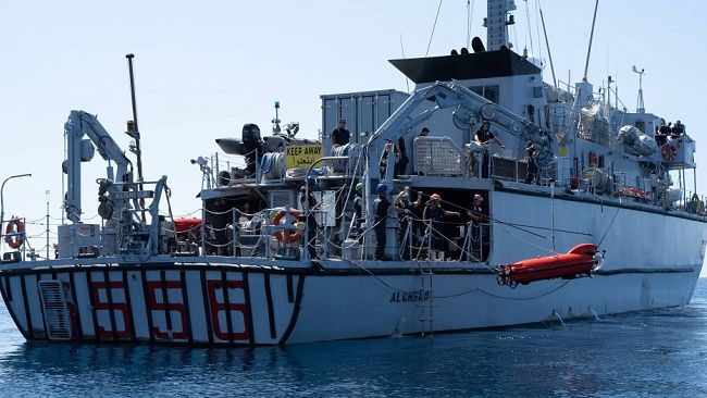 ​Cacciamine “Alghero” in sosta operativa al porto di Trapani