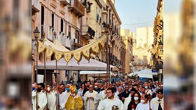 Diocesi, dopo due anni di stop ritornata la processione del Corpus Domini