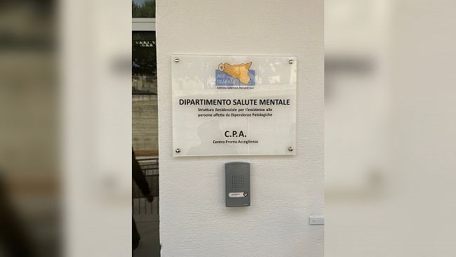 ASP Trapani: primo ricovero al Centro di Pronta Accoglienza di Custonaci