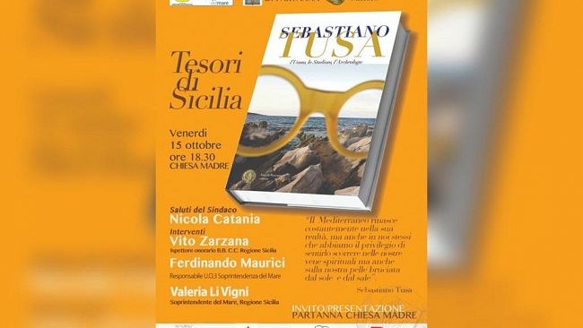 A Partanna la presentazione del libro dedicato a Sebastiano Tusa