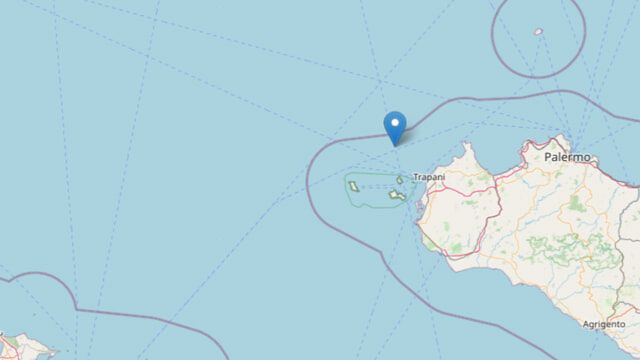 Terremoto all’alba di magnitudo 4.1 al largo di Trapani 