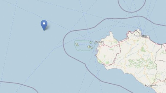 Trapani, sequenza sismica al largo della Sicilia occidentale