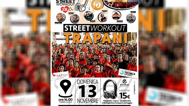 Trapani: torna Street Workout, l’evento fitness outdoor più amato in Italia