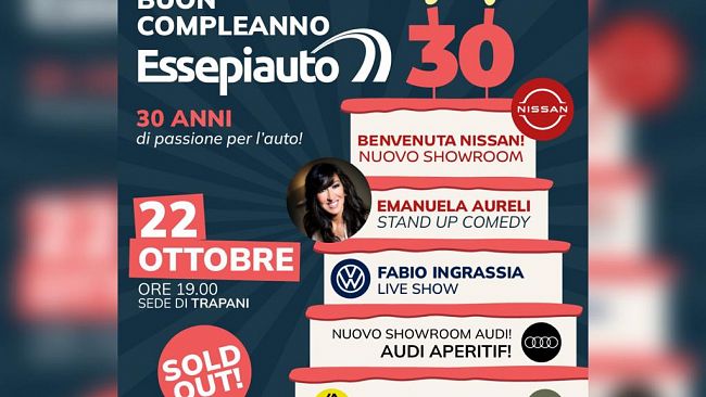 Essepiauto festeggia il 30esimo compleanno nella sede di Trapani 