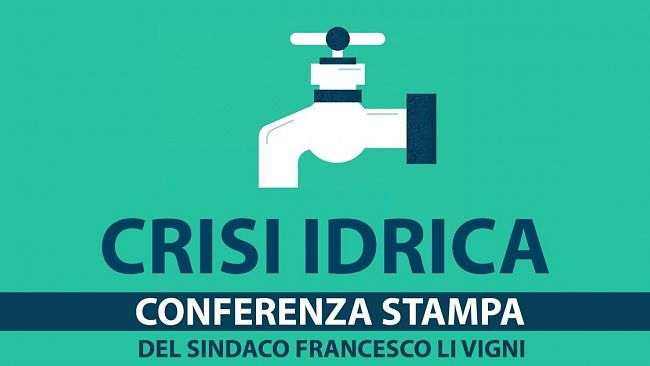 Crisi idrica: il sindaco convoca conferenza stampa e un'assemblea cittadina