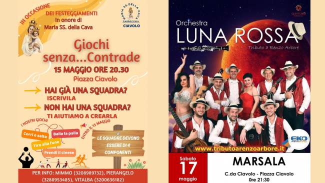 Marsala, ecco il programma degli eventi in onore di Maria SS. della Cava