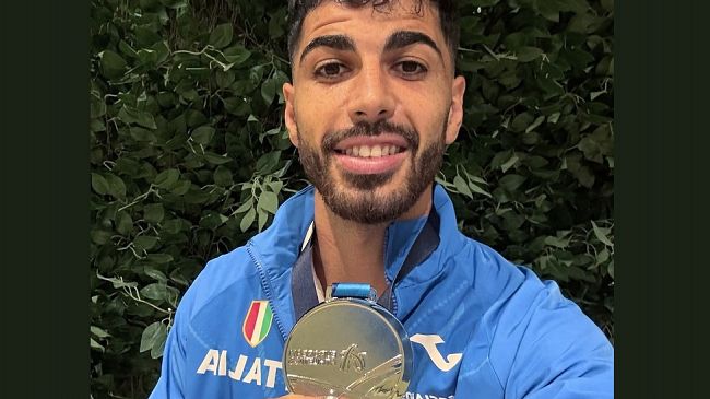 ​Valderice, Osama Zoghlami riceve la medaglia d’argento degli Europei 2022