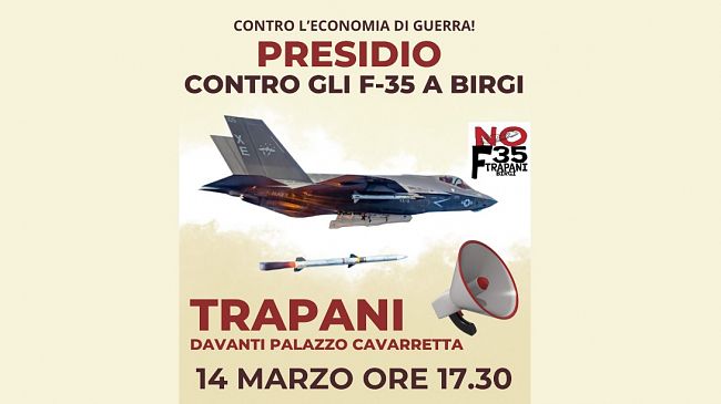 ​Trapani, presidio contro la guerra e la militarizzazione del territorio