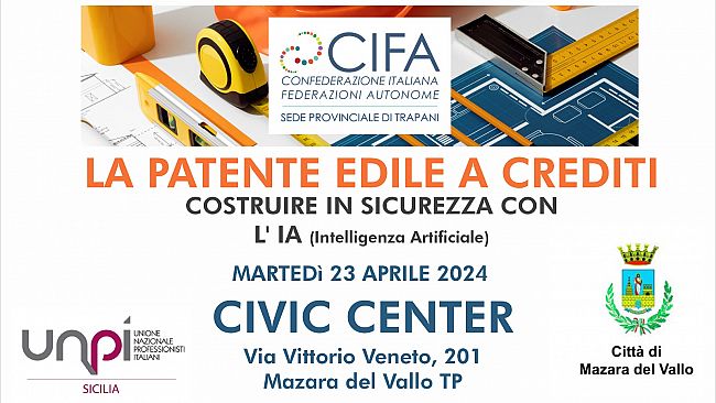 CIFA Trapani, a Mazara il 23 aprile incontro 