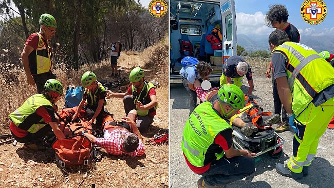 ​Soccorso alpino in azione per un biker infortunato