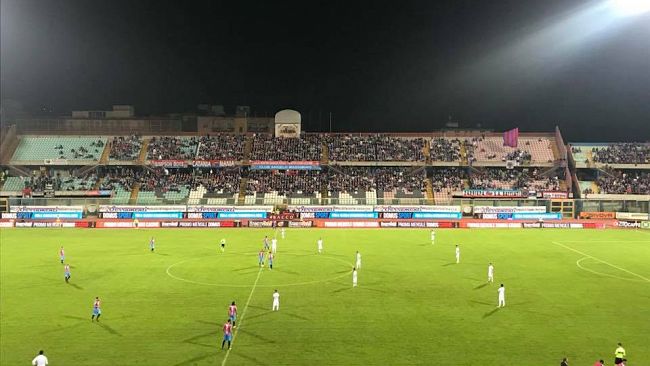 Il derby è del Catania. Arriva la prima sconfitta per il Trapani