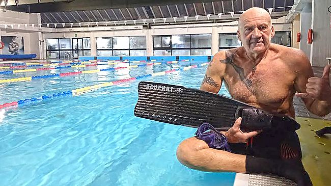 L’atleta trapanese Fausto Firreri tenterà il record d’apnea lineare estrema sotto i ghiacci