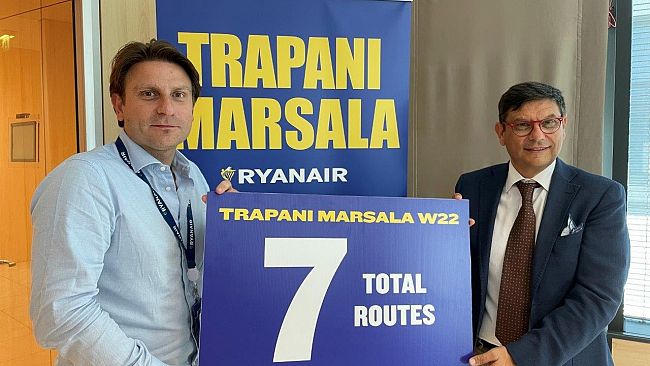 Da Ryanair nuova denominazione “Trapani-Marsala” per il Vincenzo Florio