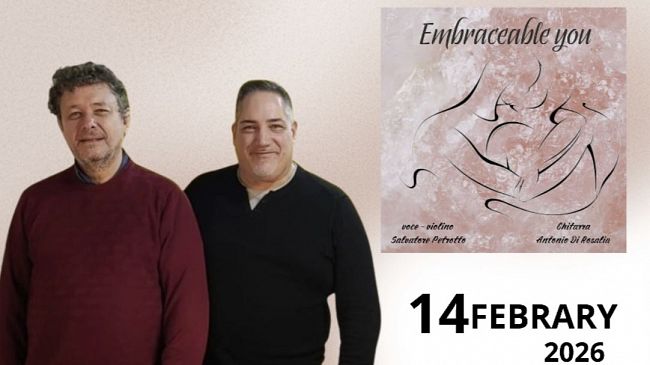 “Embraceable You”: la musica che unisce nel giorno di San Valentino con Petrotto e Di Rosalia