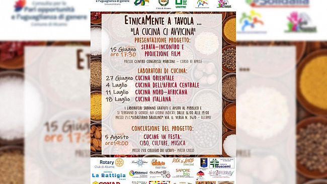 Alcamo: domani primo appuntamento Etnicamente a Tavola – La cucina ci avvicina