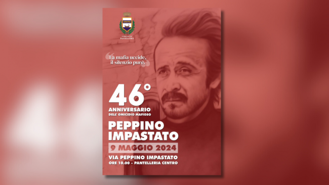 Commemorazione del 46° anniversario della morte di Peppino Impastato a Pantelleria